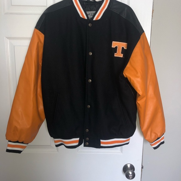 Tennessee Vols Leather Letterman Jacket 